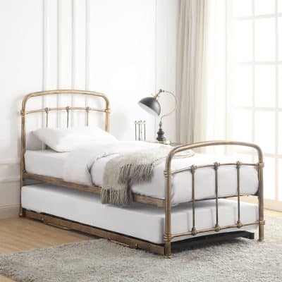 Flintshire Furniture Mostyn guest bed Antique Bronze