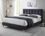 Time Living Novara Dark Grey Fabric Bed The Home and Office Stores 4