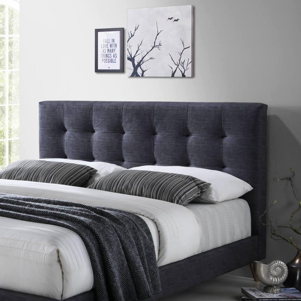 Reviewed: The Time Living Novara Dark Grey Fabric Bed