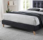 Time Living Novara Dark Grey Fabric Bed The Home and Office Stores 6