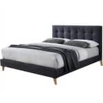 Time Living Novara Dark Grey Fabric Bed The Home and Office Stores 10