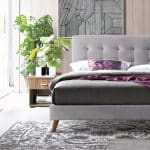 Time Living Novara Light Grey Fabric Bed The Home and Office Stores 5