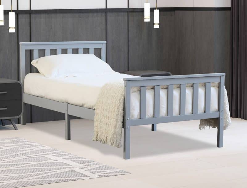 Flintshire Furniture Marnel grey wooden bed