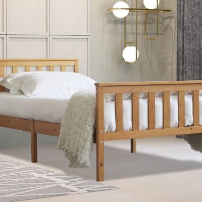 Flintshire Furniture Marnel oak wooden bed