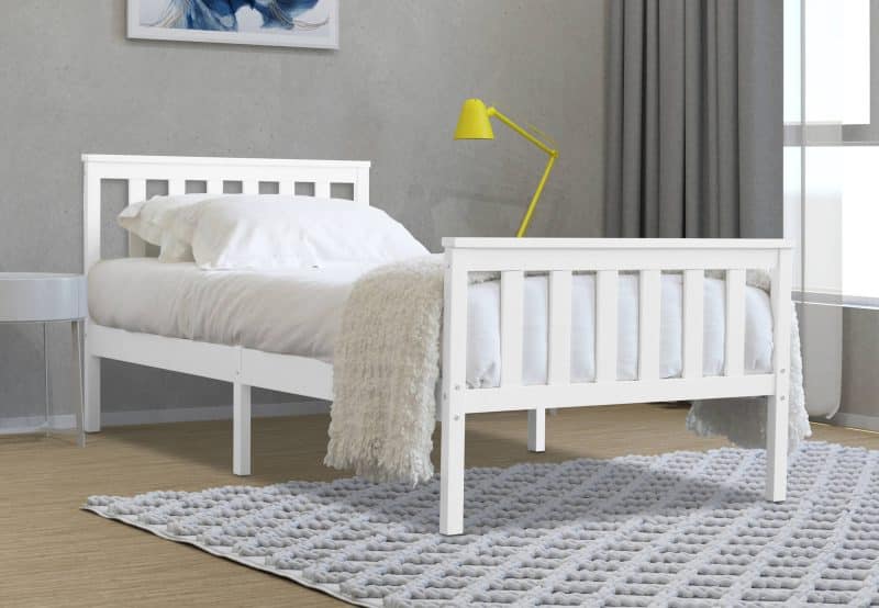 Flintshire Furniture Marnel white wooden bed