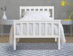 Flintshire Furniture Marnel White Wooden Bed The Home and Office Stores