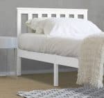 Flintshire Furniture Marnel White Wooden Bed The Home and Office Stores