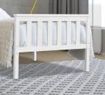 Flintshire Furniture Marnel White Wooden Bed The Home and Office Stores