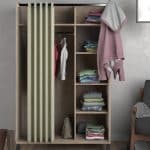 Furniture To Go Uppsala Open Mobile Oak Wardrobe The Home and Office Stores