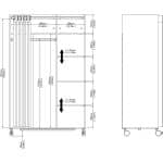 Furniture To Go Uppsala Open Mobile Oak Wardrobe The Home and Office Stores