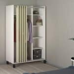 Furniture To Go Uppsala Open Mobile White Wardrobe The Home and Office Stores