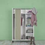 Furniture To Go Uppsala Open Mobile White Wardrobe The Home and Office Stores