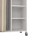 Furniture To Go Uppsala Open Mobile White Wardrobe The Home and Office Stores