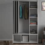 Furniture To Go Uppsala Open White Wardrobe The Home and Office Stores 6