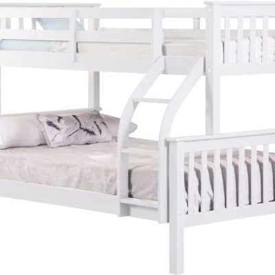 Sweet Dreams Connor white triple bunk bed