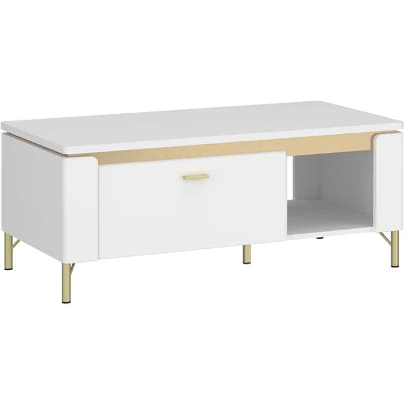 Furniture To Go Lazio white coffee table 1 drawer