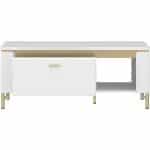 Furniture To Go Lazio White Coffee Table 1 Drawer The Home and Office Stores