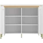 Furniture To Go Lazio White Sideboard 2 Door The Home and Office Stores