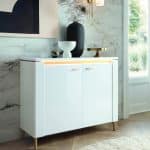 Furniture To Go Lazio White Sideboard 2 Door The Home and Office Stores