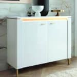 Furniture To Go Lazio White Sideboard 2 Door The Home and Office Stores