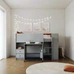 Flintshire Furniture Marley Grey Mid Sleeper Bed The Home and Office Stores