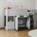 Flintshire Furniture Marley Grey Mid Sleeper Bed The Home and Office Stores