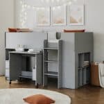 Flintshire Furniture Marley Grey Mid Sleeper Bed The Home and Office Stores