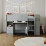 Flintshire Furniture Marley Grey Mid Sleeper Bed The Home and Office Stores