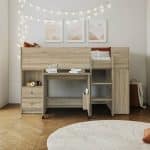 Flintshire Furniture Marley Oak Mid Sleeper Bed The Home and Office Stores