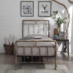 Flintshire Furniture Cilcain Antique Bronze Metal Bed Frame