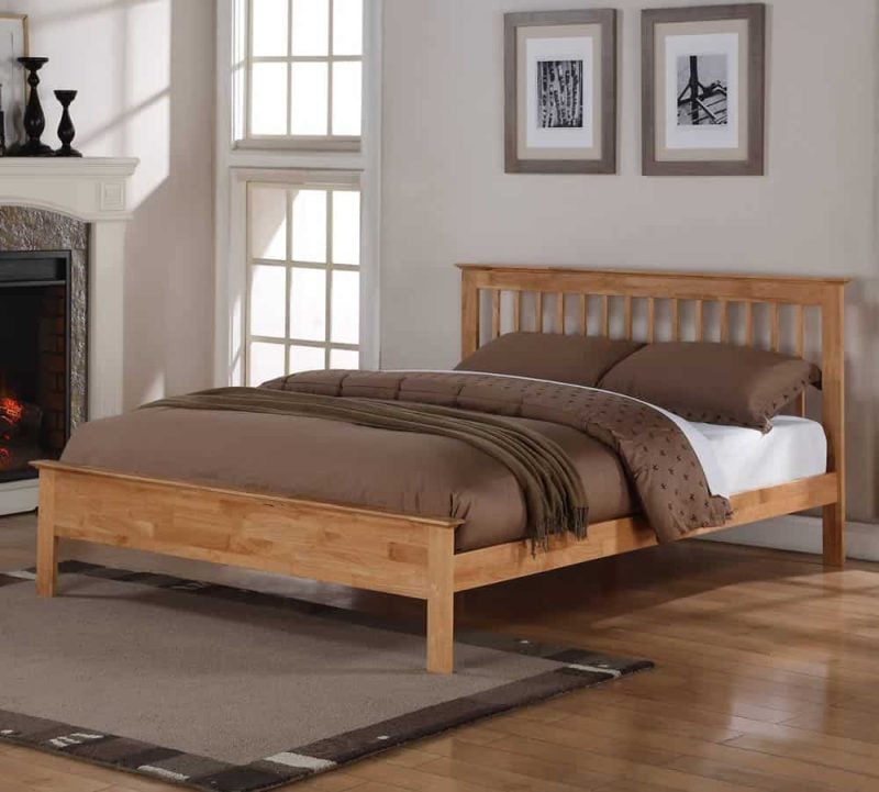 Flintshire Furniture Pentre Hardwood Oak Bed Frame