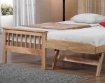 Flintshire Furniture Pentre Hardwood Oak Guest Bed