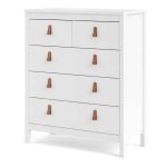 Furniture To Go Barcelona 5 Drawer Chest White