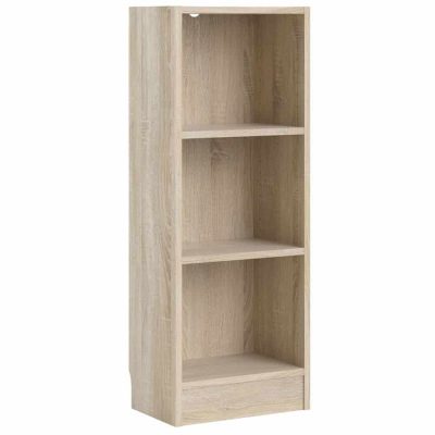 Furniture To Go Basic 2 Shelves Low Narrow Bookcase Oak