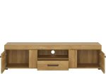 Furniture To Go Cortina 2 Door 1 Drawer Wide TV Cabinet Oak