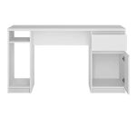 Furniture To Go Fribo 1 Door 1 Drawer Twin Pedestal Desk White