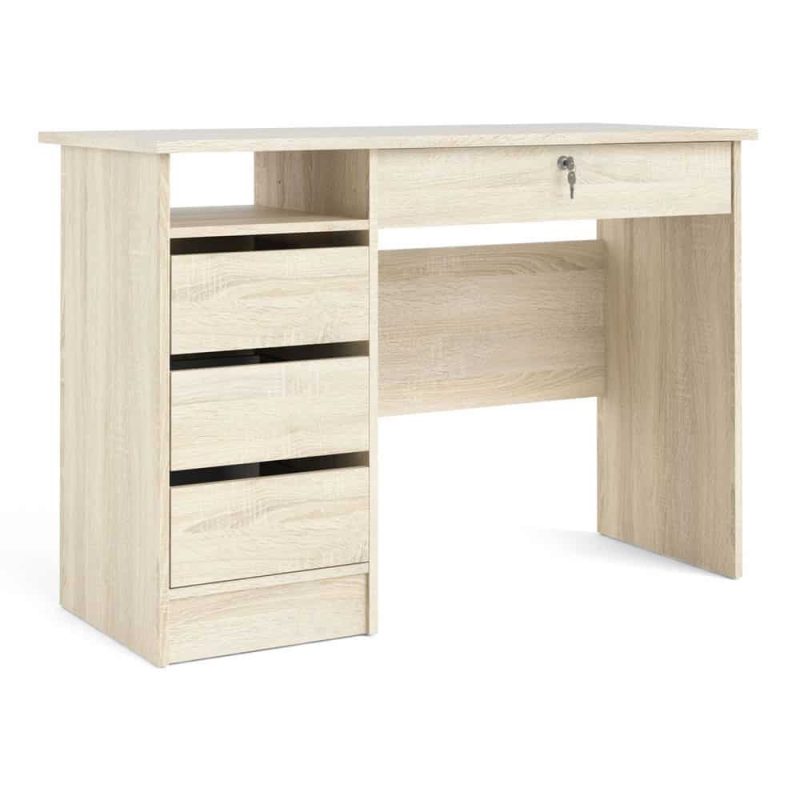 Furniture To Go Function Plus Desk 4 Drawers Handle Free Oak