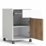 Furniture To Go Function Plus Mobile Cabinet White Oak