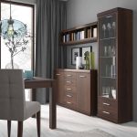 Furniture To Go Imperial Tall Glazed 1 Door 2 Drawer Cabinet Mahogany