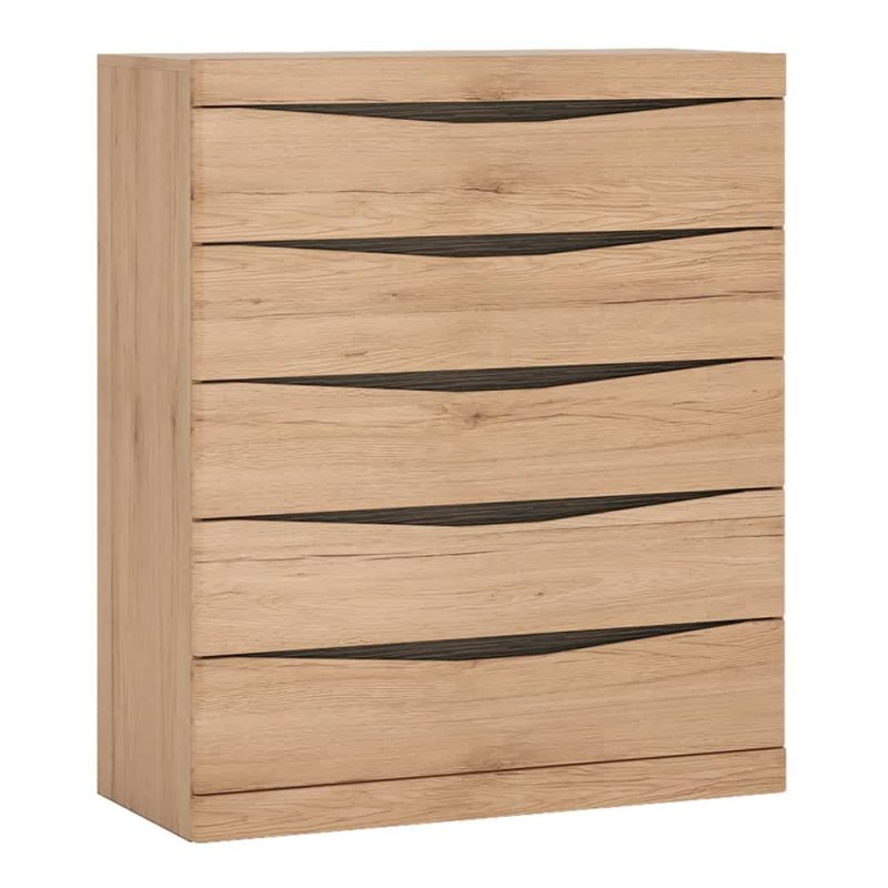 Furniture To Go Kensington 5 Drawer Chest Oak