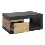 Furniture To Go Luci Dark 1 Drawer Coffee Table Oak Grey