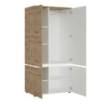 Furniture To Go Luci Bright 4 Door Wardrobe Oak White