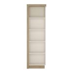 Furniture To Go Lyon Bookcase RH Oak White High Gloss