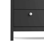 Furniture To Go Madrid 5 Drawer Chest Matt Black