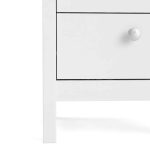 Furniture To Go Madrid Bedside Table 2 Drawers White