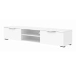 Furniture To Go Match TV Unit 2 Drawers 2 Shelves White High Gloss