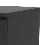 Furniture To Go Naia Bedside 3 Drawers Matt Black