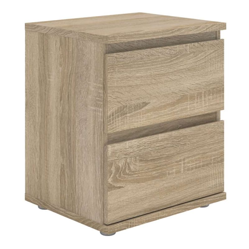 Furniture To Go Nova Bedside 2 Drawer Oak