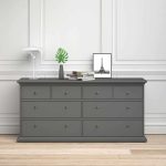 Furniture To Go Paris Chest Of 8 Drawers Matt Grey