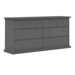 Furniture To Go Paris Chest Of 8 Drawers Matt Grey